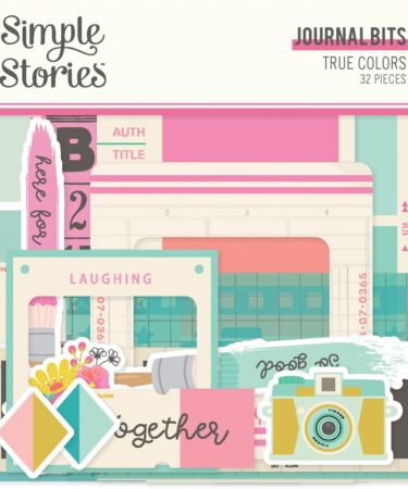 SIMPLE STORIES - Collezione TRUE COLORS - JOURNAL BITS & PIECES