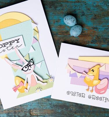 Alternative view of Sizzix Thinlits Die by Tim Holtz Vault Bunny + Chick (17pcs)