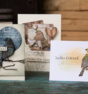 Alternative view of Sizzix Thinlits Die by Tim Holtz Vault Lovebirds (8pcs)