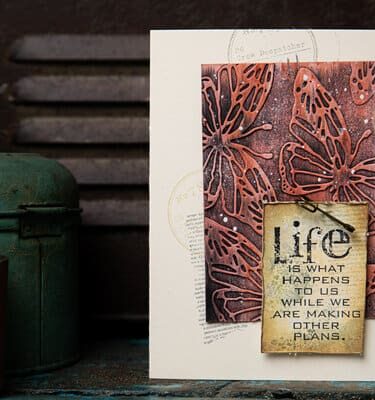 Alternative view of Sizzix Thinlits Die by Tim Holtz Vault Scribbly Butterfly (4pcs)