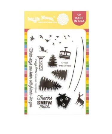 WAFFLE FLOWER -Winter View Stamp Set