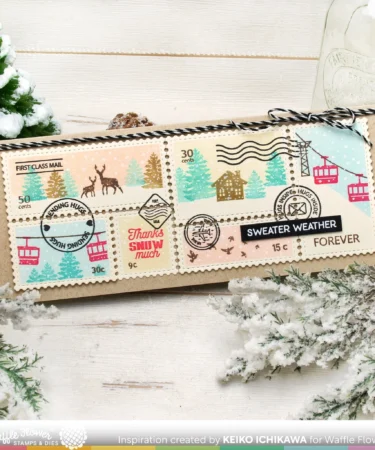 Alternative view of WAFFLE FLOWER -Winter View Stamp Set