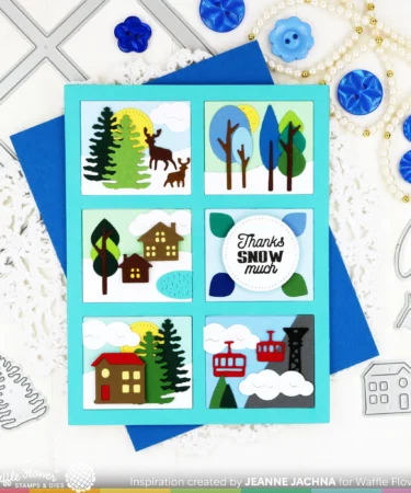 Alternative view of WAFFLE FLOWER -Winter View Elements Die