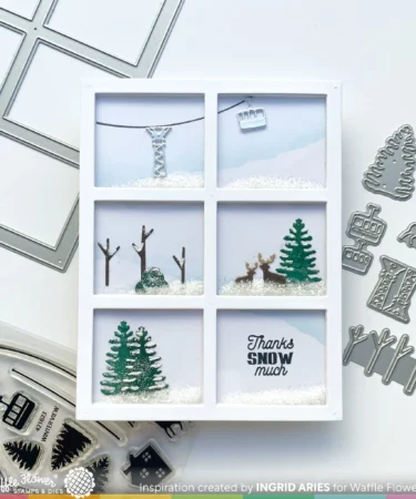 Alternative view of WAFFLE FLOWER -Window Scene Die