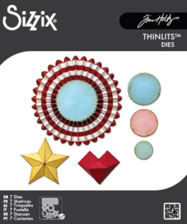 Sizzix Thinlits Die by Tim Holtz Vault Rosettes (6pcs)