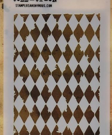 Tim Holtz Layered Stencil 4.125"X8.5" Harlequin