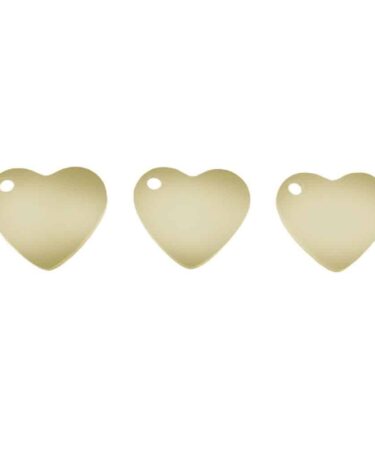 We R Makers Jewelry Press Stainless Steel Charms 3/Pkg - Heart