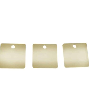 We R Makers Jewelry Press Stainless Steel Charms 3/Pkg - Square