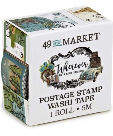 49 And Market - Collezione Wherever - Washi Tape Roll - Postage