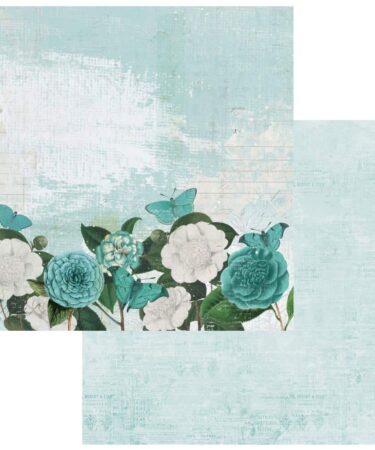 49 And Market - Color Swatch: Teal Double-Sided Cardstock 12"X12" - #5