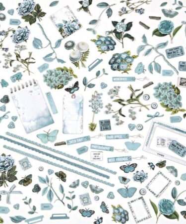 Alternative view of Color Swatch: Teal Mini Laser Cut Outs - Elements