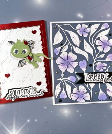 DUE CARD DI SAN VALENTINO CON SPELLBINDERS- PRODOTTO CONTENITORE