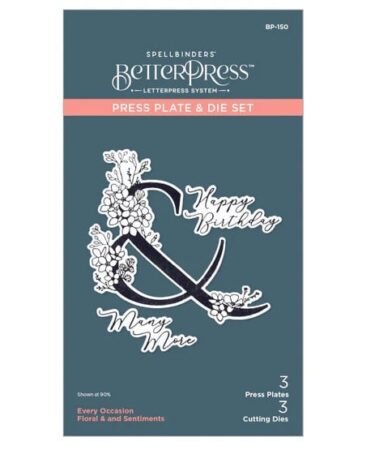SPELLBINDERS -EVERY OCCASION FLORAL & AND SENTIMENT (3 Press Plate + 3 fustelle)
