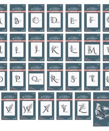 SPELLBINDERS - EVERY OCCASION FLORAL ALPHABET BETTERPRESS BUNDLE