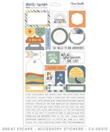 COCOA VANILLA - COLLEZIONE GREAT ESCAPE - ACCESSORY STICKERS