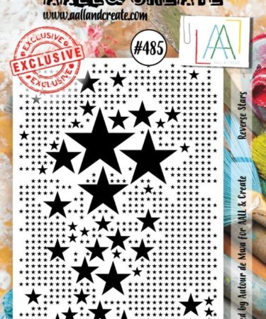 AALL & CREATE - #485 - CLEAR STAMP SET - REVERSE STARS