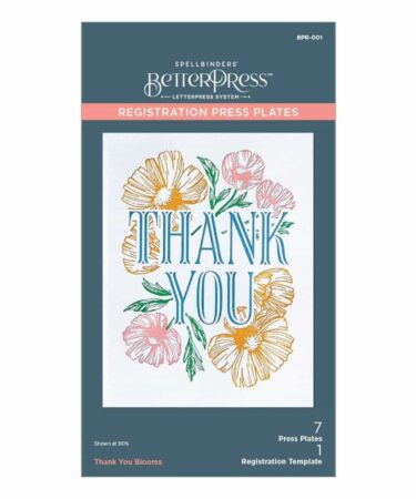 SPELLBINDERS - Thank You Blooms Registration Press Plates