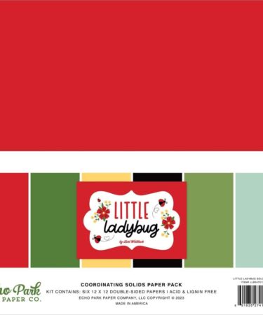 ECHO PARK -Little Ladybug 12x12 Inch Coordinating Solids Paper Pack