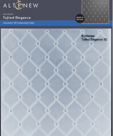 ALTE NEW-3D Embossing Folder- Tufted Elegance