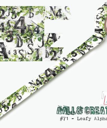 AALL & CREATE -WASHI TAPE - WASHI TAPE - LEAFY ALPHAS #71