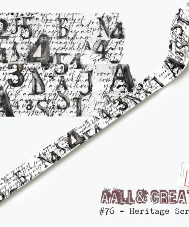 AALL & CREATE -WASHI TAPE - HERITAGE SCROLL #76