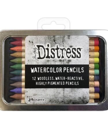 Tim Holtz Distress Watercolor Pencil 12/Pkg - SET 4
