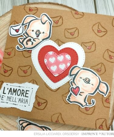 Alternative view of IMPRONTE D'AUTORE -timbri Piglet in Love ITA