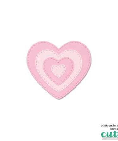 IMPRONTE D'AUTORE - Fustelle Cuoricini Cuciti