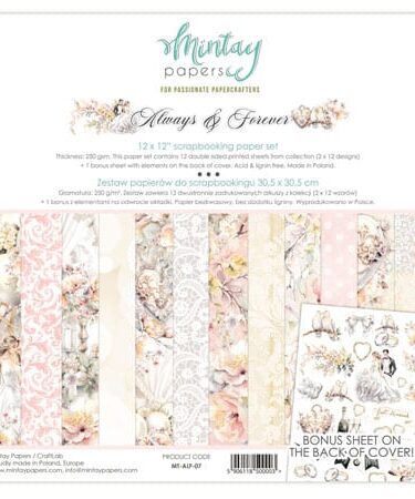 Mintay -Collezione  Always & Forever- PAD  30x30 cm (12"x12")