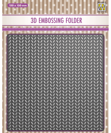 Nellie Snellen • 3D Embossing Folder - Knitting