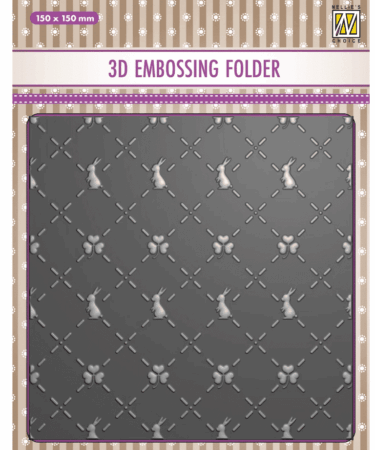 nellie Snellen • 3D Embossing Folder - Bunny's and Clovers