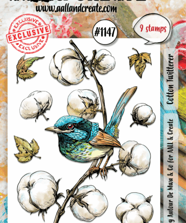AALL & Create - #1147 - A6 Stamp Set - Cotton Twitterer