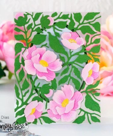 Alternative view of HONEY BEE - Bold Backgrounds: Vintage Roses - Honey Cuts