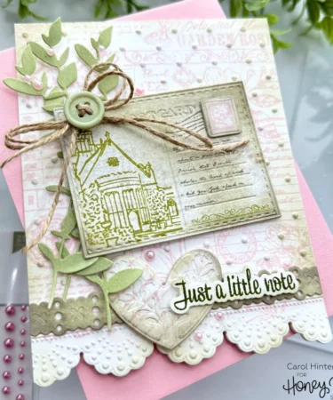 Alternative view of HONEY BEE - Vintage Flora - 5x6 Rubber Cling Background Stamp