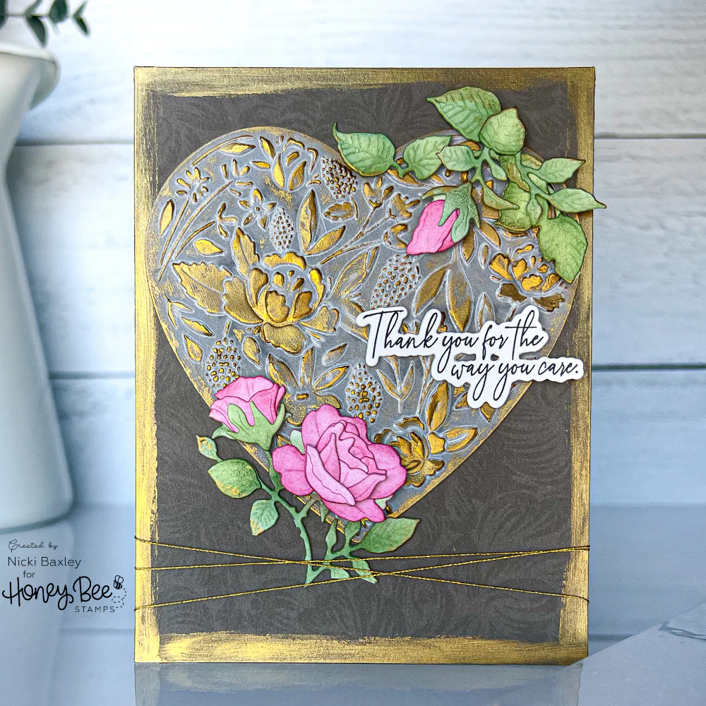 HONEY BEE - Lovely Layers: Sweetheart Roses - Honey Cuts - immagine 2