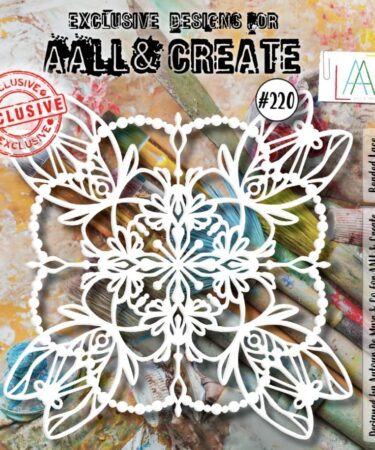 AALL & CREATE - #220 - 6"X6" STENCIL - BEADED LACE