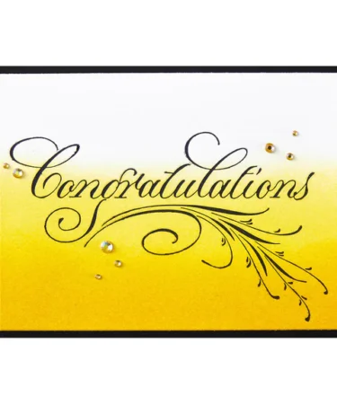 Alternative view of SPELLBINDERS - Copperplate Congratulations Press Plate