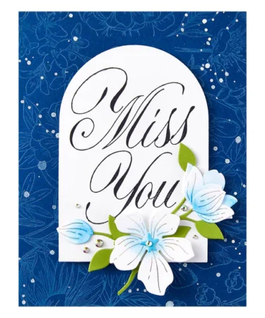 Alternative view of SPELLBINDERS - Copperplate Miss You Press Plate