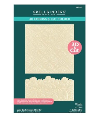SPELLBINDERS - Luxe Backdrop and Border 3D Emboss & Cut Folder
