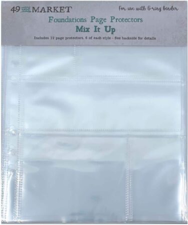 49 And Market Foundations Page Protectors 6"X8" 12/Pkg