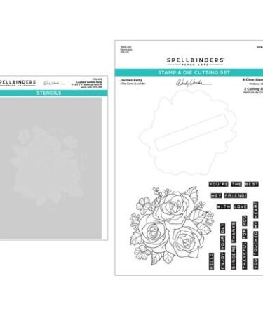 SPELLBINDERS - Garden Party Stamp & Die & Stencil Bundle