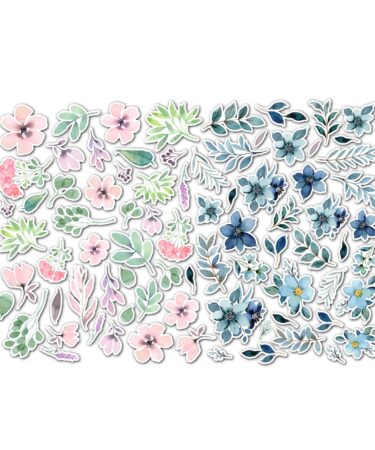 Alternative view of Tommy Art - Die cuts – A YEAR IN WATERCOLOR – Pink & Blue