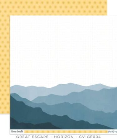 COCOA VANILLA - COLLEZIONE GREAT ESCAPE - Carta Patterned 12x12 - HORIZON PAPER