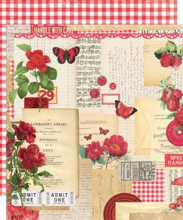 SIMPLE STORIES - Collezione Simple Vintage Essentials Color Palette - Red Collage