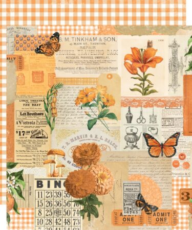 SIMPLE STORIES - Collezione Simple Vintage Essentials Color Palette - Orange Collage