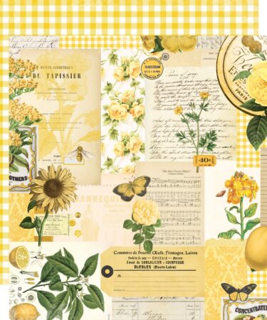 SIMPLE STORIES - Collezione Simple Vintage Essentials Color Palette - Yellow Collage