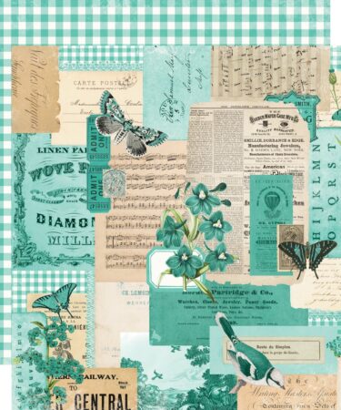 SIMPLE STORIES - Collezione Simple Vintage Essentials Color Palette - Teal Collage