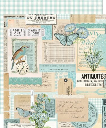 SIMPLE STORIES - Collezione Simple Vintage Essentials Color Palette - Mint Collage