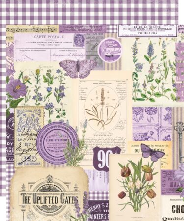 SIMPLE STORIES - Collezione Simple Vintage Essentials Color Palette -  Purple Collage