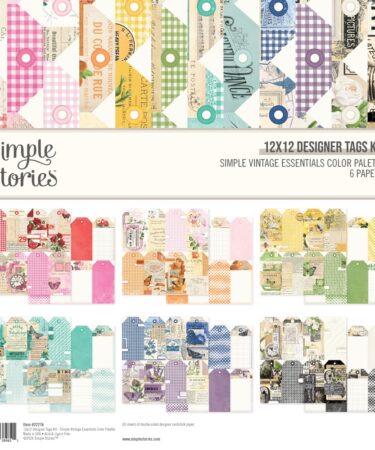 SIMPLE STORIES - Collezione Simple Vintage Essentials Color Palette - Designer Tags Kit
